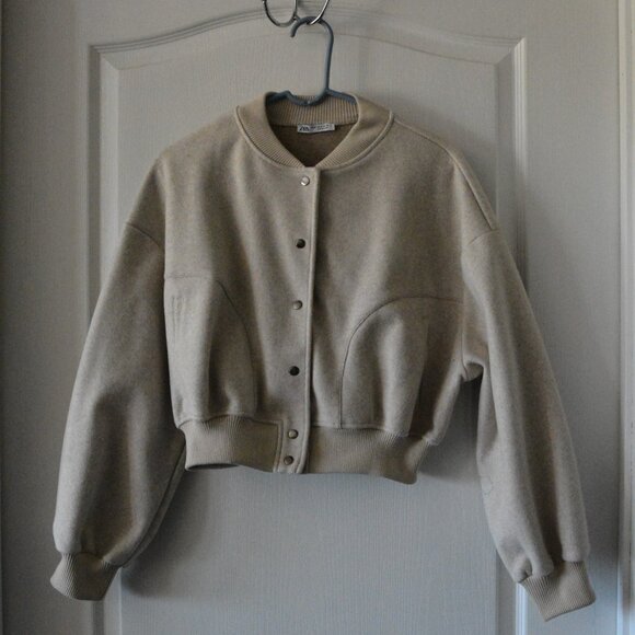 Zara Women's Bomber Jacket sz Medium - Picture 7 of 8